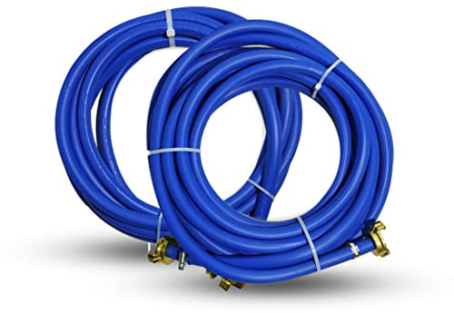 Tuyau à air Compresseur K2 10 mm compatible avec les machines PFT G4 Pièces de rechange avec raccord rapide GEKA 1/2 et collier de serrage Puissance maximale 20 bar (10 mètres)