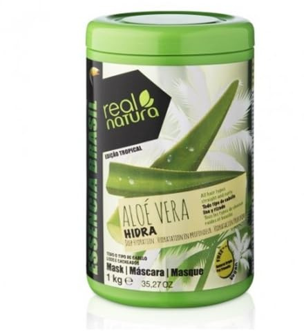 REAL NATURA - Salzfreie Aloe Vera Hydra Maske 1 kg - Unisex - Intensive Feuchtigkeit und Pflege für alle Haartypen