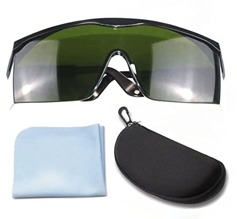 Zefulr Laser Safety Glasses, 190nm-540nm IPL Hair Remover Safety Protective Glasses, Block UV, Blue, Red and Infrared Laser Light