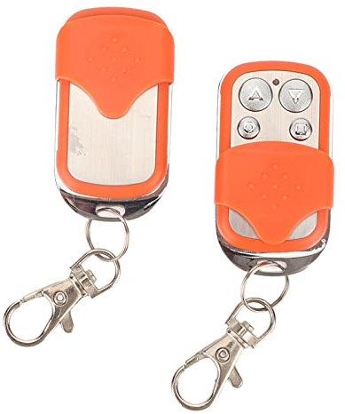 Zerodis 2 telecomandi automatici per porte, telecomandi portatili per porta polli, telecomandi elettrici per cancello da magazzino, telecomandi per porta del garage sotterraneo con clip