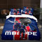 WINUO - Fußballstars in Paris Mbappe Bettwäsche Set 135x200cm Mikrofaser - 3D Digital Print Bettwäsche und 1 Kissenbezug 80x80cm