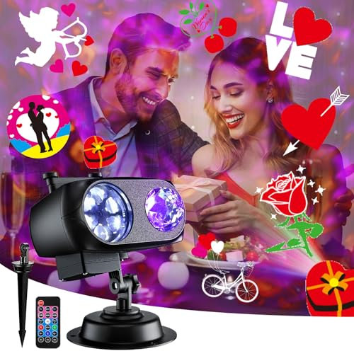 Brightest Halloween Decorations Projector Lights Outdoor 2023 Updated Displays 8 Patterns at a Time, 8 Themes Outdoor Christmas Lights Projector