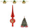 Aohcae Christbaum Spitze Rot, Weihnachtsbaumspitze für Weihnachten Baumschmuck
