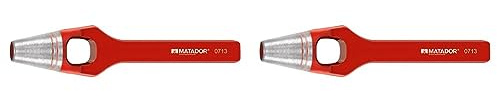 MATADOR Henkellocheisen, DIN 7200 A, 5 mm, 0713 0050 (Packung mit 2) Rot