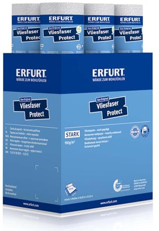 Erfurt Vliesfaser Protect 204 Vliestapete 10.05X0.53 Strukturtapete 6 Rollen 1004312