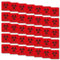 35 Stück Biohazard Warnhinweis Aufkleber 2x2cm Chemie toxisch Bakterium Virus Labor Corona Toxine Erreger Praxis UV Schutz laminiert wasserfest Digitaldruck Warnung Achtung Farbe: Rot
