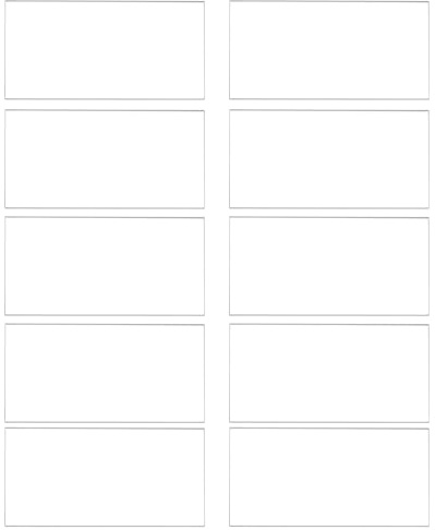 sourcing map 10Pcs Clear Acrylic Place Cards for Table Setting Rectangle Acrylic Blanks Name Cards Wedding Seating Cards 3.5 x 2