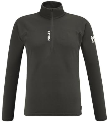 MILLET - K Lightgrid PO M - Pile Leggero Uomo - Alpinismo, Approccio Alpino, Escursionismo, Lifestyle, Black - Nero