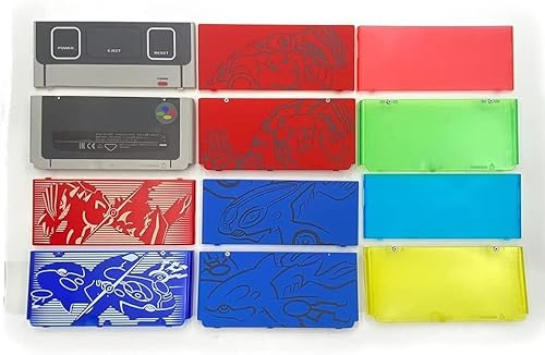 2015 für New 3DS Ersatz-Frontplatte Rückplatten Teil Shell Gehäuse Gehäuse Abdeckung (Schwarz)