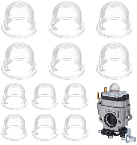 12 Pezzi Primer Bulb Pump, Carburatore Primer Pompa Bulbi 19mm e 22mm, Trasparente Carburatore Primer Pompa, Per Trimmer, Decespugliatore, Soffiatori, Macchina per Siepi, Sega a Benzina