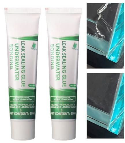 2PCS Fish Tank Repair Glue, Underwater Aquarium Sealant, Safe Adhesive, Silicone Waterproof Sealant