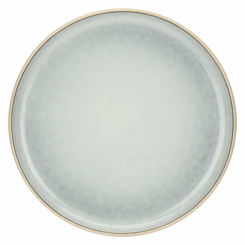 Thun Rose&Tulipani - Piatto Piano Ceruleo in gres, diametro 25cm, collezione Arpeggio