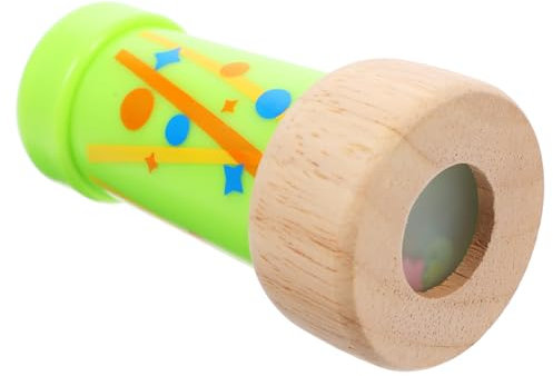 FELTECHELECTR Kaleidoskop Geburtstagsparty- Teleskop Spielzeug Für Kinder Rotierendes Teleskop Piraten-teleskop-Requisite Kinderspielzeug Kleine Spielsachen Hölzern Light Green