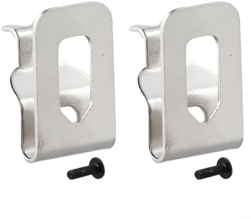 Lot de 2 crochets à clip de ceinture, pour perceuse DeWalt 18 V 20 V, pièces de rechange en acier inoxydable, compatibles avec DCD780 et DCD785C2, pour outils électriques