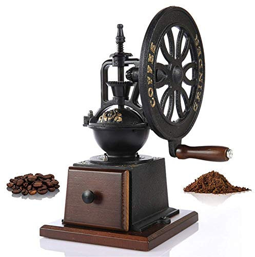 Macinacaffè, Macinacaffè manuali Macinacaffè manuali Macinacaffè retrò Macinacaffè Chicchi caffè Domestico Macinacaffè Manuale a Ruota panoramica