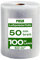 POSH Luftpolsterfolie 100 m x 50 cm Breite Luftpolsterfolie ideal für Verpackung, Versand und Schutz, Füllmaterial