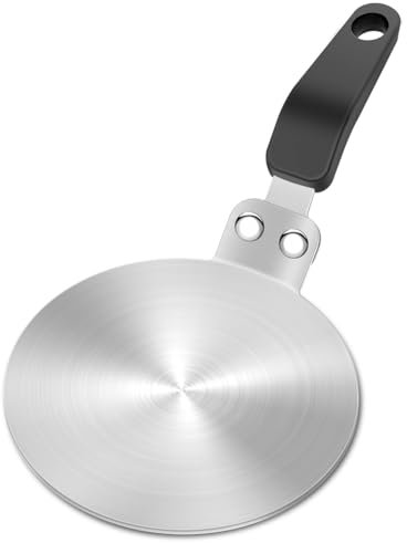 Joselin Induction Cooker Adapter Plate 13cm/5.1inch Stainless Steel Heat Sink for Aluminum & Stainless Moka Pot Coffee Maker