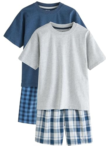 NEXT Jungen Karierte Pyjamas, 2er Pack