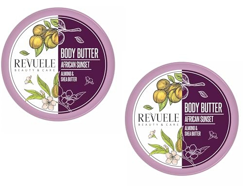 REVUELE KÖRPER BODY BUTTER Mandel & Shea Afrikanischer Sonnenuntergang 2er Pack. 2x200ml