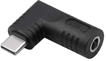AKYGA Charging Plug for Notebook Power Adapter AK-ND-D10 65W 4.8 x 1.7 mm/USB-C Dell Black