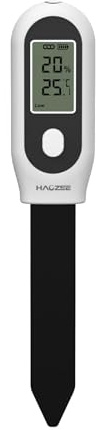 Haozee Smart Zigbee Bodenfeuchtigkeitssensor mit Sonnenlichtanzeige | benötigt TUYA HUB, unterstützt Zigbee2mqtt Home Assistant, Feuchtigkeitsmesser für Pflanzen mit Echtzeit-Erkennung