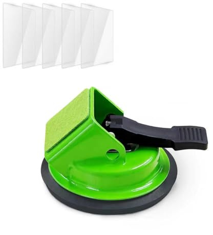 NAACOO Heavy Floor Gap Fixer Tool with 5pcs Sticky Pad | 45°Striking Surface &Enhanced Suction Cup, Made of Iron. Floor Scution Tool for Laminate, Vinyl Plank, Hardwood.