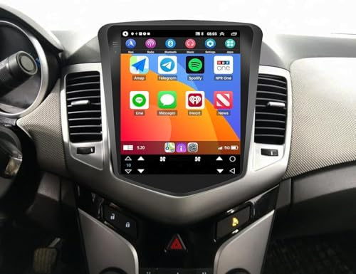 Navigationsgeräte für Chevy Cruze 2008-2015 Autoradio mit Bildschirm mit Apple CarPlay & Android Auto Display Bluetooth Radio GPS Navigation Voiture FM/RDS SWC AHD Android 15 4+64G 9.7 Zoll