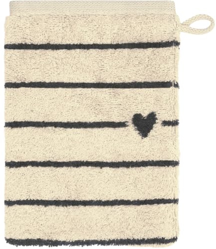 Cawö Handtücher Heart Beats Lines & Hearts 6276 Basalt - 37