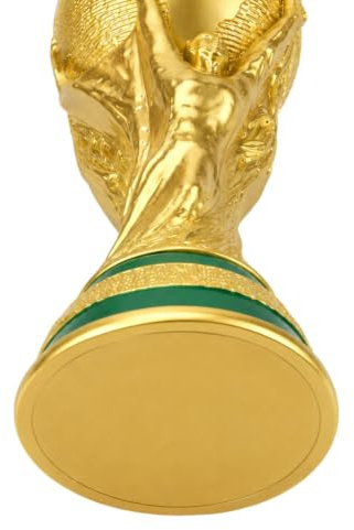 haobook Replica Trofeo Coppa del Mondo di Calcio, Coppa Premio Campione in Resina per Tifosi, Cimelio Calcistico, Regalo Decorativo per Ufficio, Bar, Festa,13cm