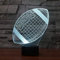 3D Lamp, EONANT 3D Night Lights LED USB Touch mit 7 Color Optical Illusion Schreibtischleuchten für Kinderzimmer Home Decoration (Rugby)