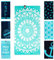 jilda-tex Strandtuch 90x180 cm Badetuch Strandlaken Handtuch 100% Baumwolle Velours Frottier Pflegeleicht (Mandala)