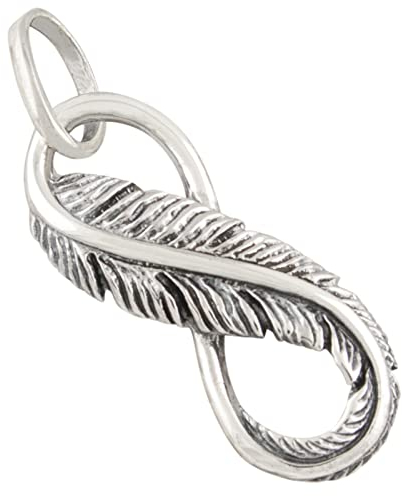 AFP Anhänger Feder Symbol Unendlichkeit 925 Sterling Silber AS-608