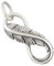 AFP Anhänger Feder Symbol Unendlichkeit 925 Sterling Silber AS-608