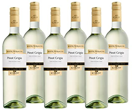 Pinot Grigio Trentino DOC Mastri Vernacoli Cavit Trentin Weißwein trocken (6 x 0.75l)