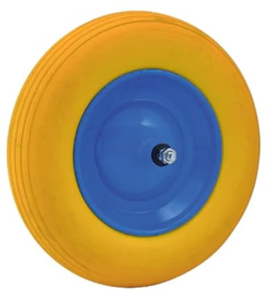 Ruota per CARRIOLA POLIURETANICA Perno Corto INT mm 125