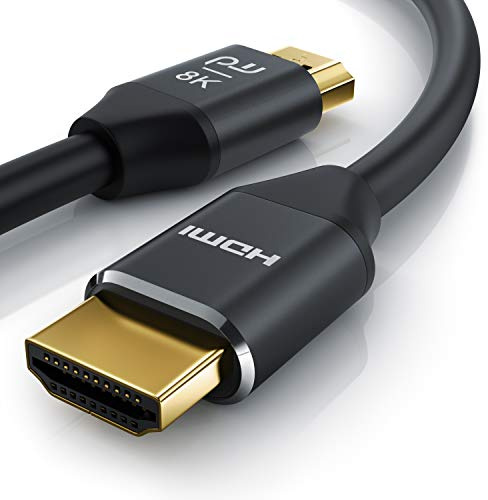 CSL - HDMI Kabel 8K - 1,5m - 8K @ 60Hz 4K @ 120Hz mit DSC ARC 3D Highspeed Ethernet HDTV UHD II Dynamic HDR-10+ - Variable Refresh Rate VRR - Dolby Vision -Kompatibel PS5 PS 5 XBOX Series X