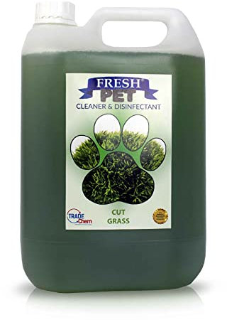 FRESH PET CLEANER DISINFECTANT DEODORISER KENNEL/CATTERY PRE FILLED 5L (CUT GRASS)