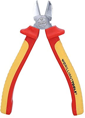BRILLIANT TOOLS BT068013 Pince coupante diagonale VDE, 160 mm [Powered by KS TOOLS]