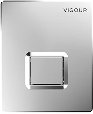 Urinal-Abdeckplatte TEES für handbetätigte pneumatische UP-Spülung verchromt VIGOUR V1TEESUCH