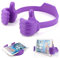 Kinizuxi Pulgares hacia Arriba Soporte Móvil Mesa, Flexibles Soporte Teléfono Phone Stand, Universal Soporte para Movil iPhone14/13/12/11,Samsung,Xiaomi,Huawei,Smartphone,iPad Mini Y más (Morado)