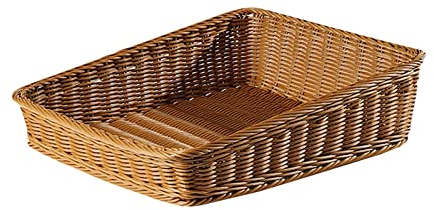 Greatideal Cesta de pan | Cestas de mimbre para almacenamiento | Cestas de almacenamiento de mimbre grandes cestas decorativas tejidas a mano para el almacenamiento de pan y frutas