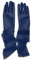 Hoseirty Damen-Handschuhe, lang, Tüll, Hochzeit, Party, für Braut, 69,8 cm, Ellenbogenlänge, Vintage, durchscheinend, Teeparty, Abend, Abschlussball, Opern, Party, Handschuhe, navy