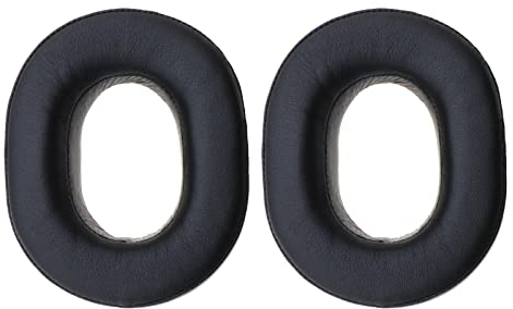 1 Paar Kabellose Kopfhörer Ohrpolster Reparatur Ersatzteile aus Protein-Leder kompatibel mit Sony MDR HW700 HW700DS, Schwarz