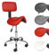 Mingone Sattelhocker Ergonomischer Arbeitshocker 360° Drehbarer Hocker Höhenverstellbarer Bürohocker Sattelstuhl mit Rollen Rückenlehne, Rot