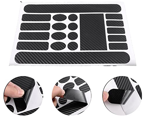 Laxzo ® Bike Frame Protection Bicycle Film Bike Chainstay Protector Anti-rub Scratch Paint Stickers Protection Tape Frame Guard for Mountain Road Bikes, Bicycle Protection Tape (Matt Carbon)