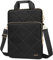 MOSISO Vertikale Laptop Umhängetasche, 15,6 Zoll Computertasche Kompatibel mit MacBook, HP, Dell, Lenovo, Asus Notebook, 15 Zoll Rhombus Gesteppt Kuriertasche mit Fronttasche&Griff&Gürtel,Schwarz
