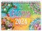Ausmalkalender 2024 von Colorya - A4 Wandkalender 2024-2024, hängender Kalender - Ausmalen für Erwachsene, Mandala Ausmalen, 2024 Kalender mit Spiralbindung