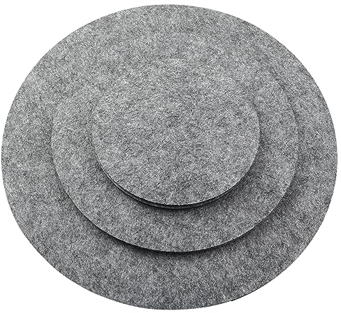 LQ Industrial 18pcs Felt Plate Storage Dividers Protectors 5/7.5/10.5 Thick Felt Plate Dividers for Packing Stacking Cookware