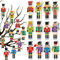 POPOYU Weihnachtsschmuck Papier Hängende,12 Stück 12 Stile Nussknacker Soldat Christbaumschmuck Papier Weihnachtsschmuck Baum,Weihnachten Geschenkanhänger Für Festliche Home Party Weihnachtsdeko