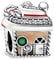 Feitery Fascino Per Casa Di Pan Di Zenzero Charm Giorno di Natale Bead Bracciale Regalo di Natale Ciondolo da Donna Argento Sterling 925